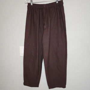 Soulzential Brown Cotton Pull On Pants Size Medium unisex